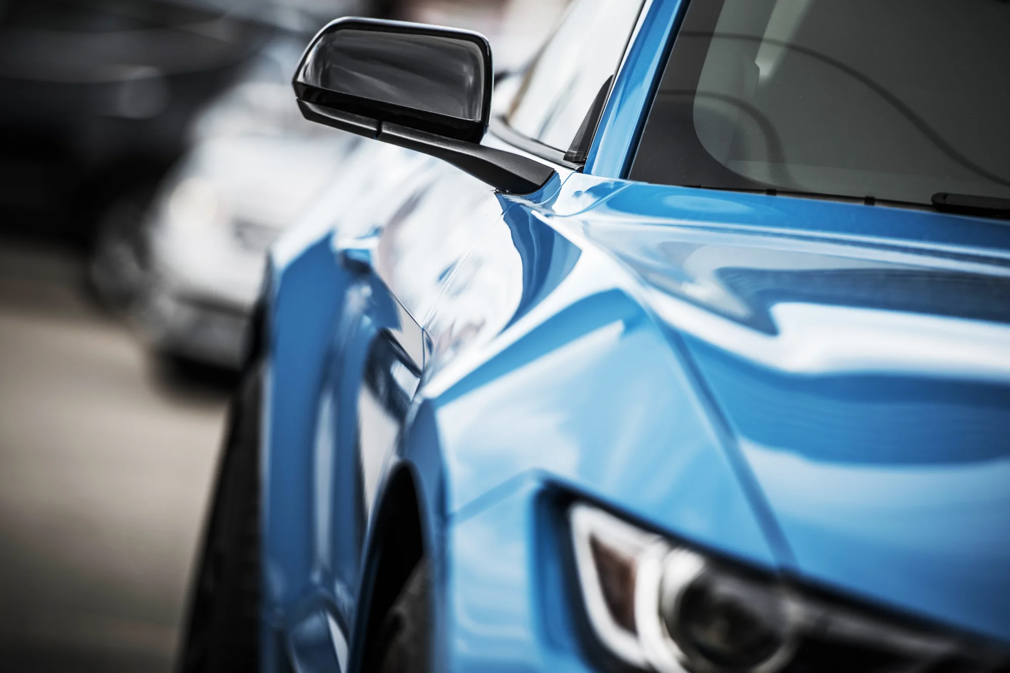 Detail of a modern car